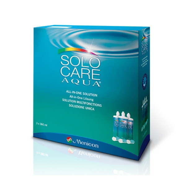 Produit Pour Lentilles MENICON SOLOCARE AQUA 3X360ML - 30677